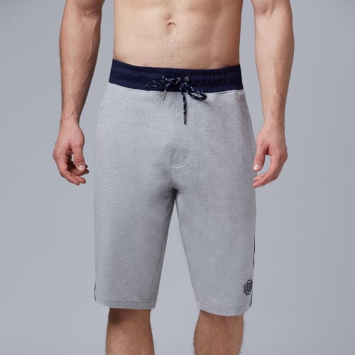 Grey Melange Bermuda Shorts