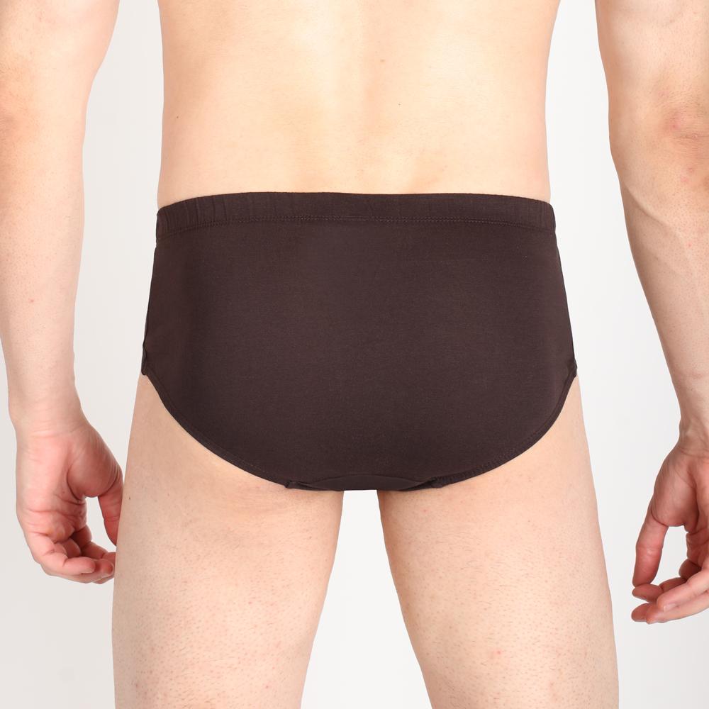 Buy Best Solid Cotton Inner Elastic Men Underwear and Briefs: Pack of 2pcs