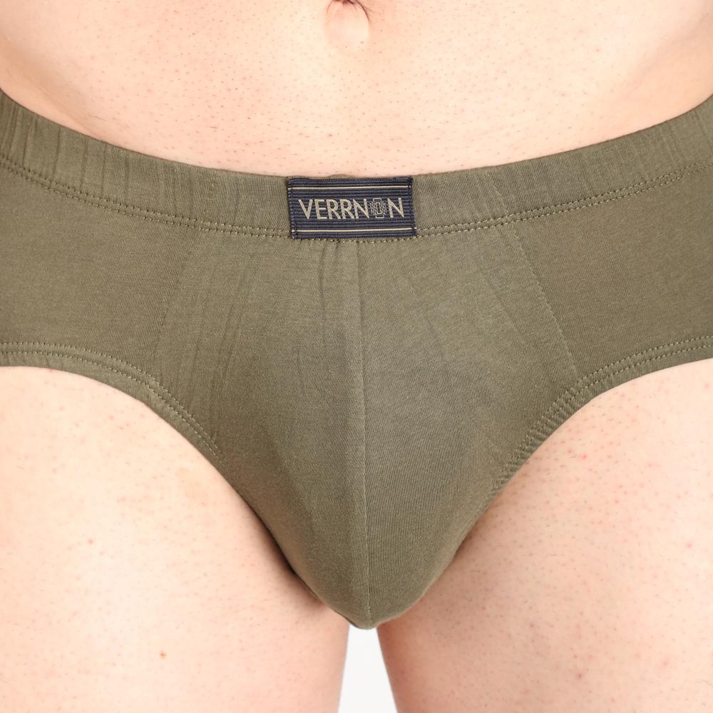 Buy Best Solid Cotton Inner Elastic Men Underwear and Briefs: Pack of 2pcs
