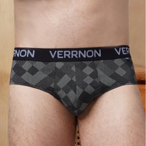 Premium printed brief with outer elastic waistband