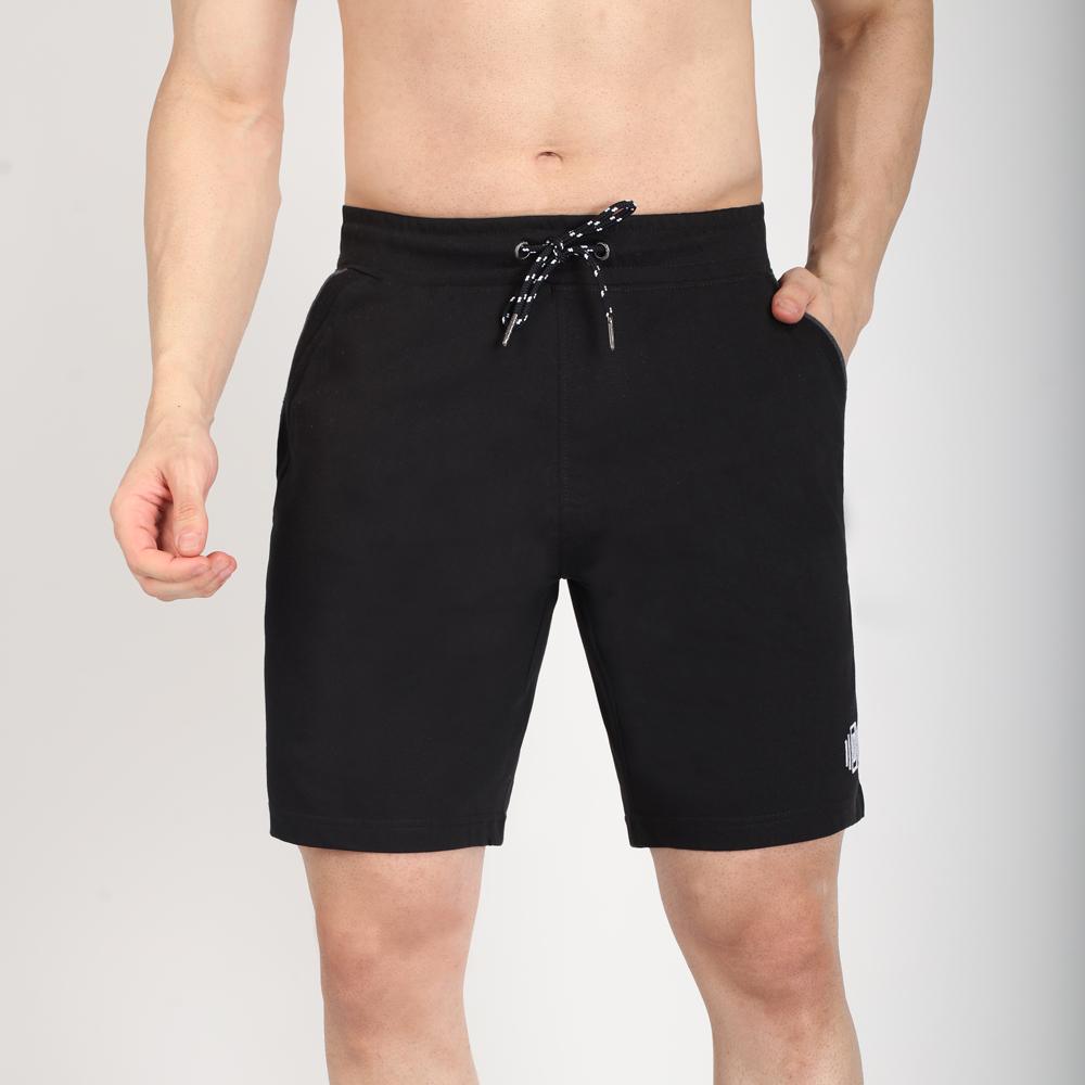 Mens cotton knit shorts hot sale