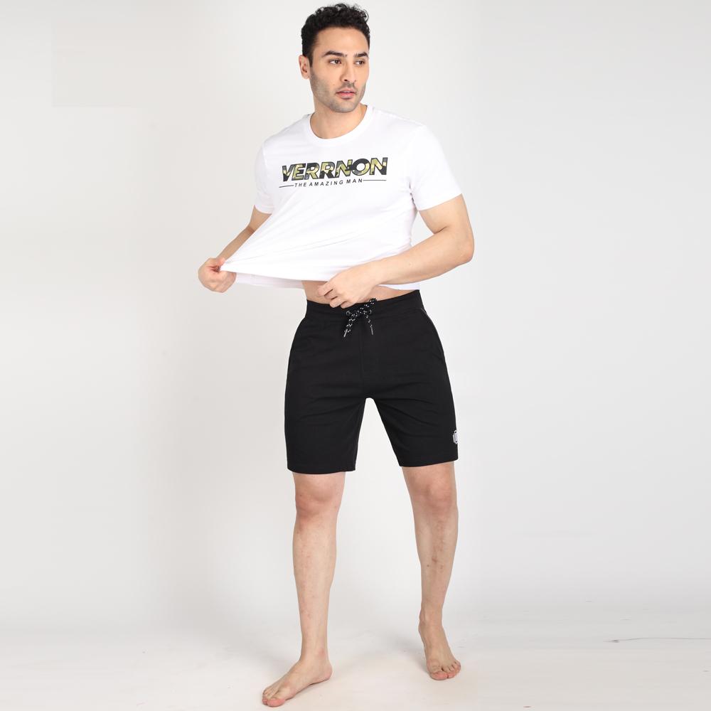 Black Color Knit Shorts for Men