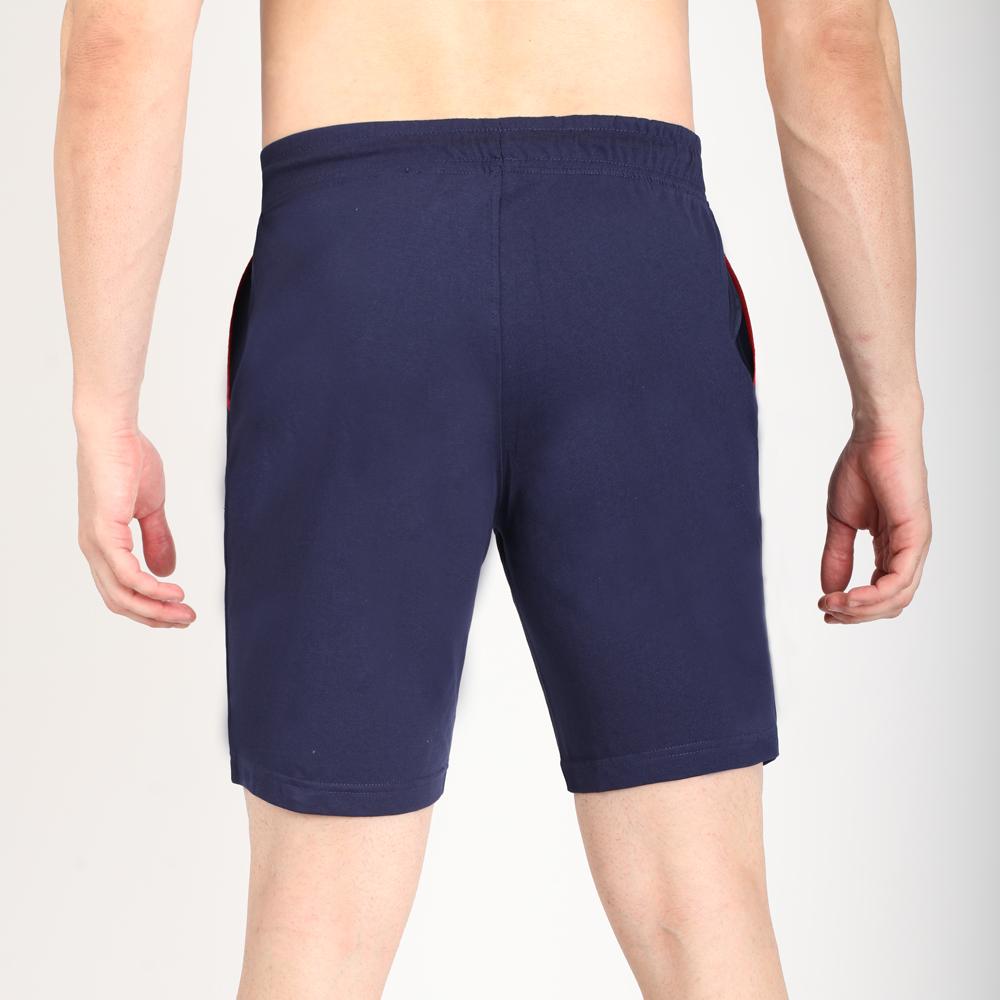 Navy Color Knit Shorts