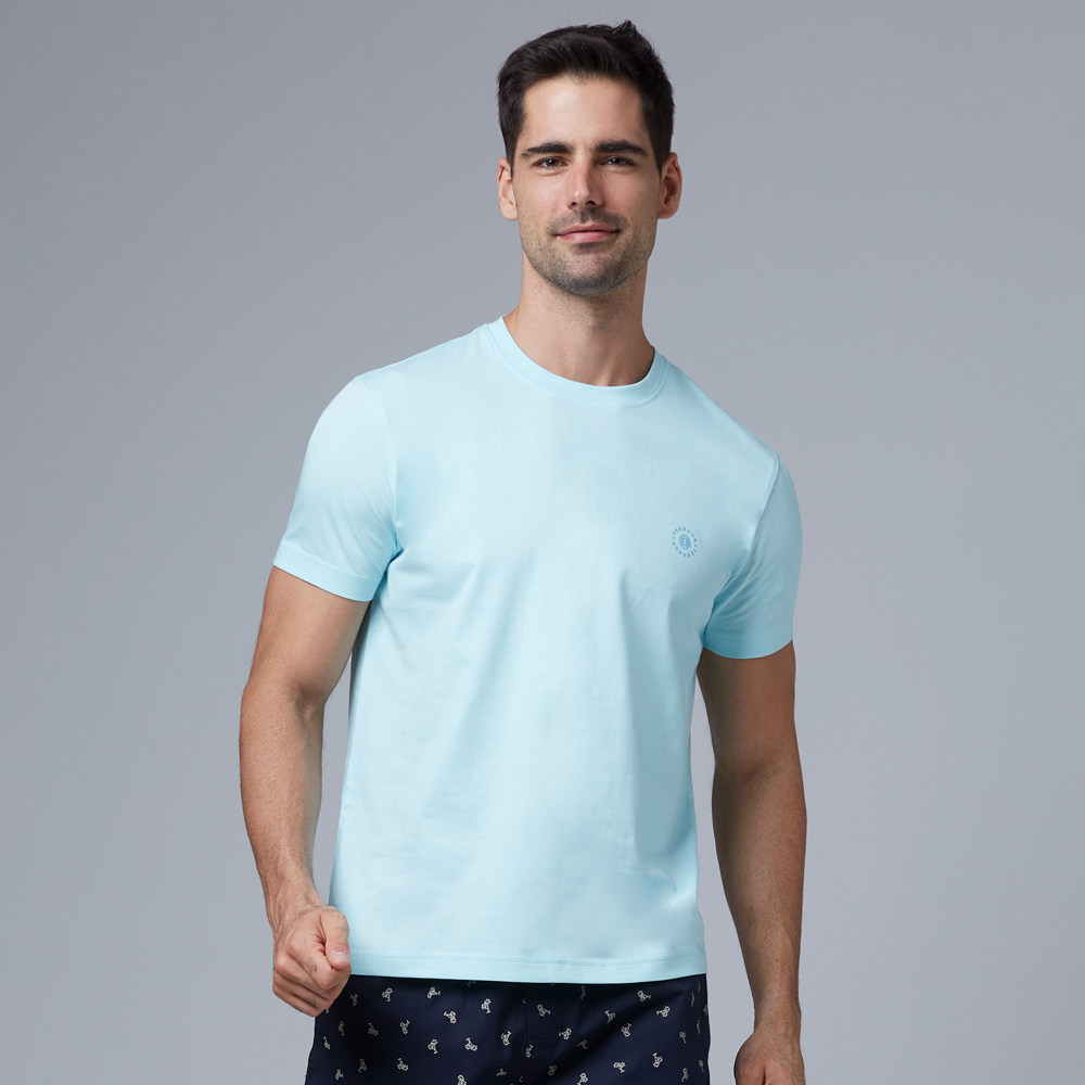 Round Neck Cool Mint Half Sleeve T-Shirt