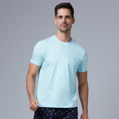 Round Neck Cool Mint Half Sleeve T-Shirt