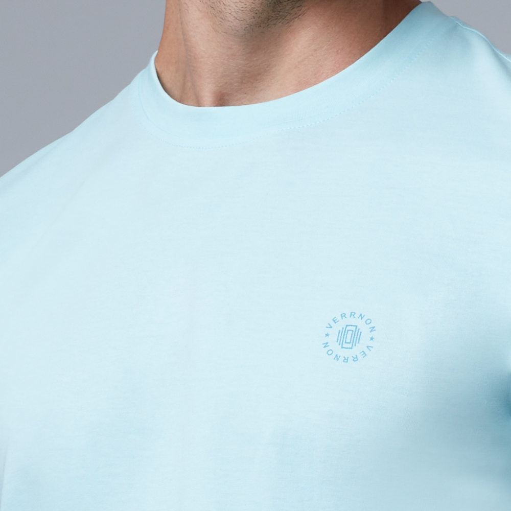 Round Neck Cool Mint Half Sleeve T-Shirt