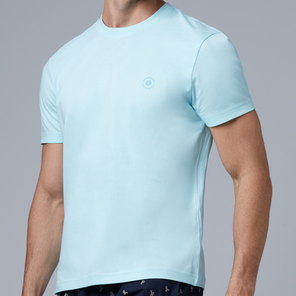 Round Neck Cool Mint Half Sleeve T-Shirt