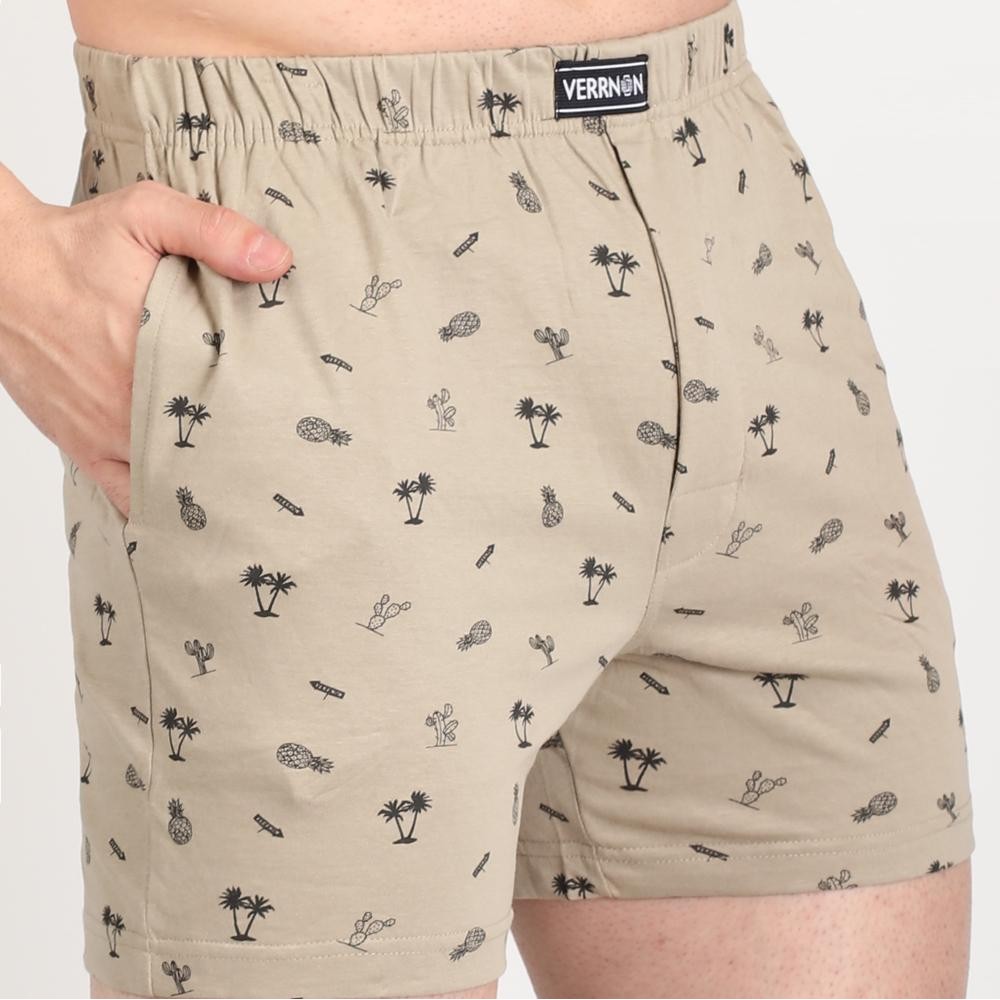 Desert Travel Printed Knit Boxer