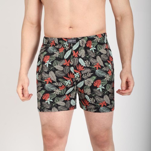 Tropical Camo Printed Knit Boxer Short