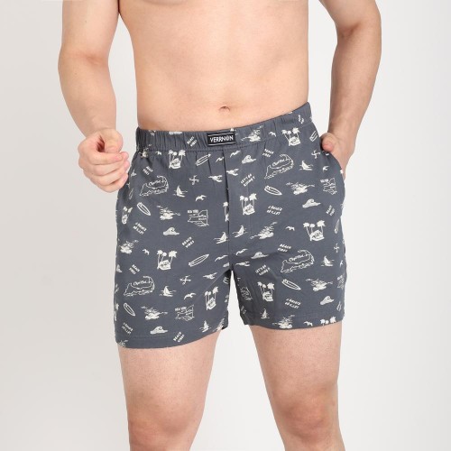 Tropical Vibe Printed Knit Boxer
